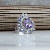Purple Amethyst Silver Ring For Women Mona
