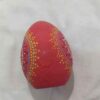Decorative Hand Painted Pottery Egg - Red Bita