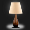 Set of 2 Handcrafted Minimalist Urn-Shaped Wooden Table Lamps