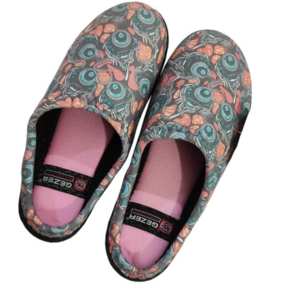 Soft Gray Women’s Slippers Model Owl