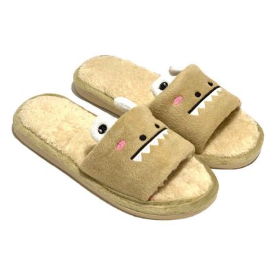 Soft Women’s Plush Slippers Model Dino
