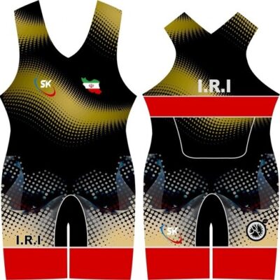 Men's Iranian Sleeveless Wrestling Singlet Model Rayan