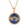 Persian Gold Plated Necklace for Women Janan with Evil Eye