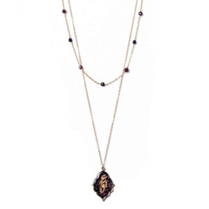 Persian Gold Plated Necklace for Women Minimalist Love