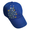 Women's Blue Baseball Cap with Embroidered Detail – Model Sara