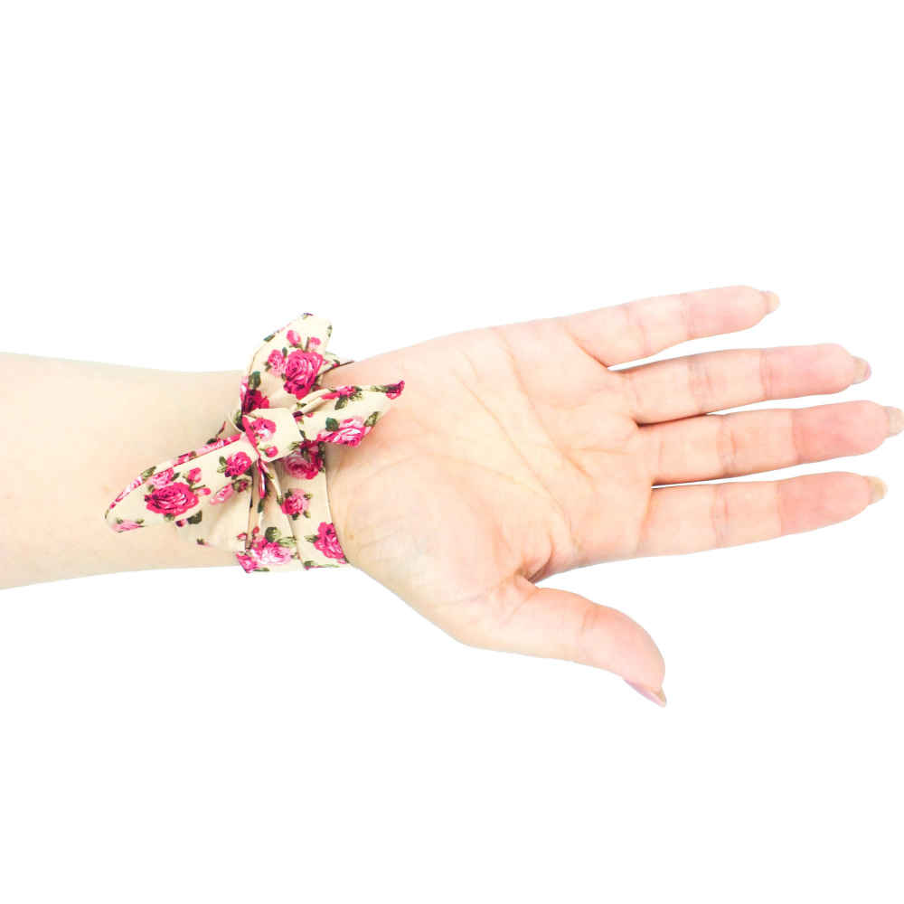 Women’s Floral Boho Fabric Tie Scarf Watch – Persian Calligraphy In Niz Bogzarad