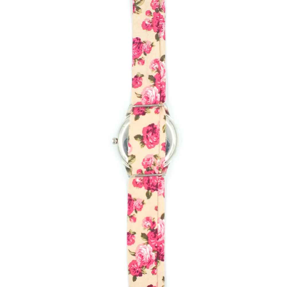 Women’s Floral Boho Fabric Tie Scarf Watch – Persian Calligraphy In Niz Bogzarad