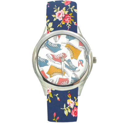Women’s Floral Liberty Bohemian Fabric Tie Scarf Watch – Hoda