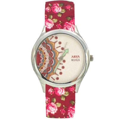 Women’s Floral Liberty Bohemian Fabric Tie Scarf Watch – Karin