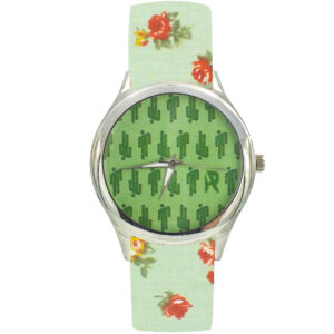 Women’s Floral Liberty Boho Fabric Tie Scarf Watch – Luna