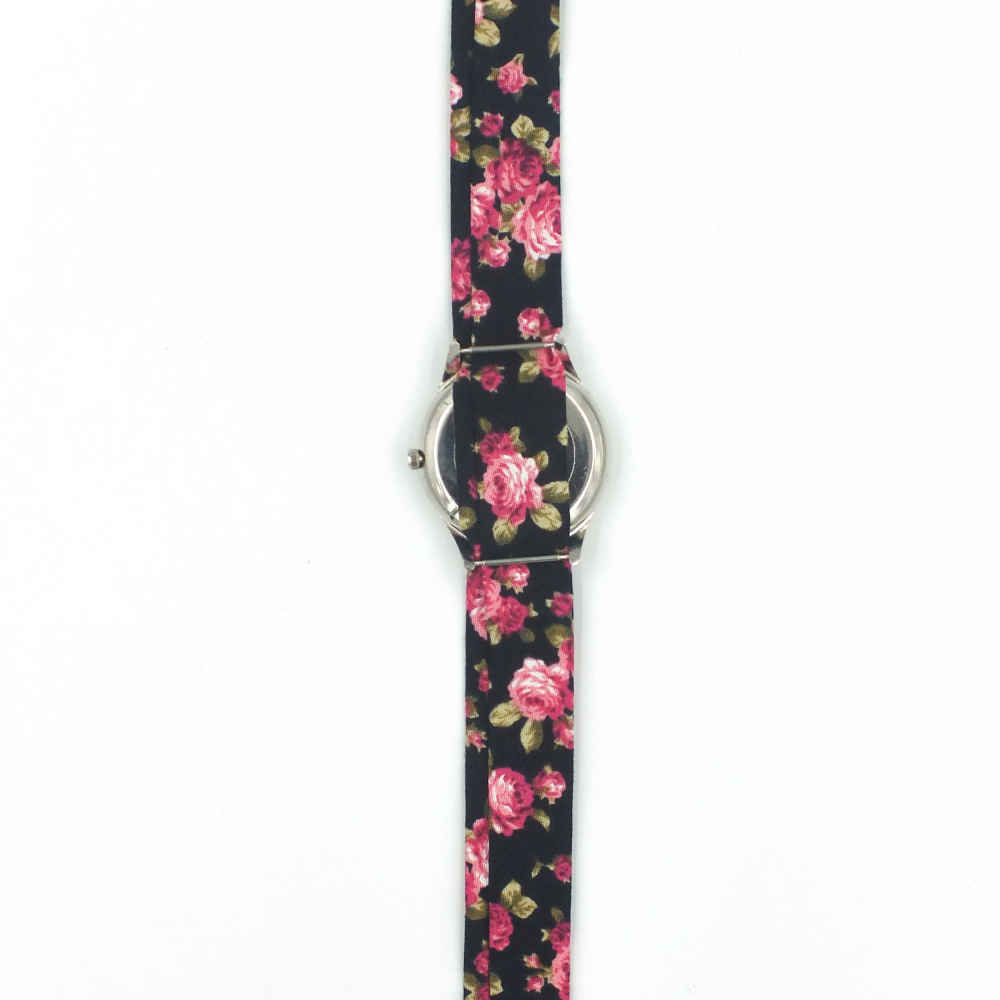 Women’s Floral Liberty Boho Fabric Tie Scarf Watch – Raz
