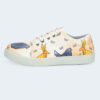 Graffiti Print Sneakers - Women's Chic Casual Shoes Model Kangaroo