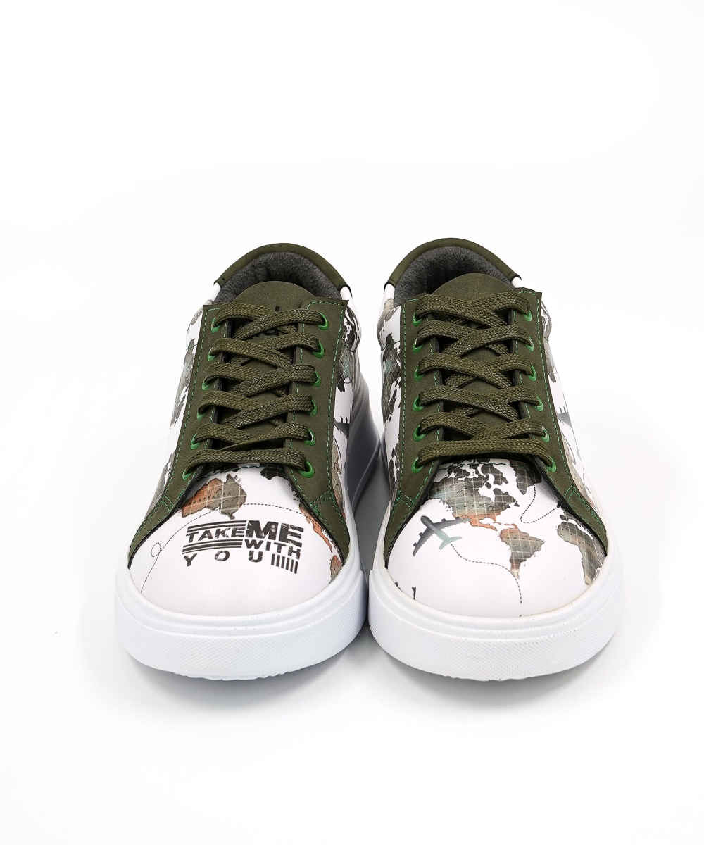 Graffiti Print Sneakers – Women’s Chic Casual Shoes Model Rana