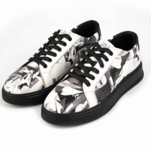 Graffiti Print Sneakers – Women’s Chic Casual Shoes Model Vala