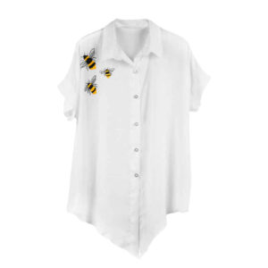 Women’s Short Sleeve Embroidered Shirt Model Bee