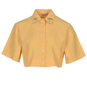 Women’s Short Sleeve Embroidered Shirt Model Luna