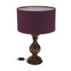 Handcrafted Minimalist Urn-Shaped Wooden Table Lamp