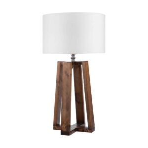 Handcrafted Minimalist Tripod Wooden Table Lamp