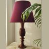 Handcrafted Classic Turned Wooden Table Lamp