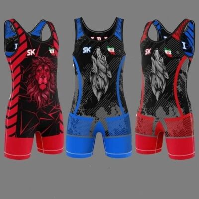 Men's Iranian Sleeveless Wrestling Singlet Model Iran