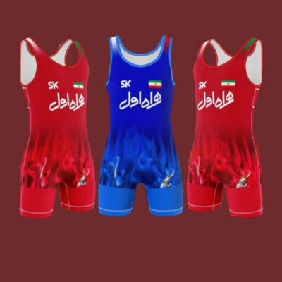 Men's Iranian Sleeveless Wrestling Singlet Model Tiara