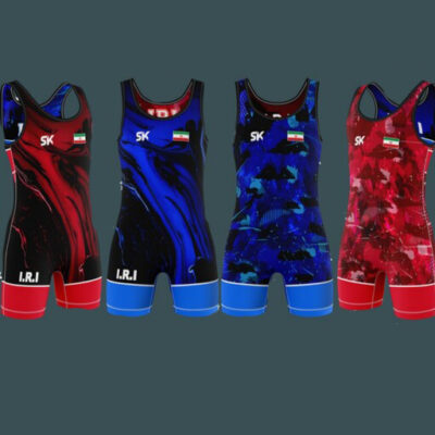 Men's Iranian Sleeveless Wrestling Singlet Model Emad