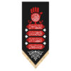 Islamic Shia Flag - Ya Fatima Zahra Black Wall Tapestry