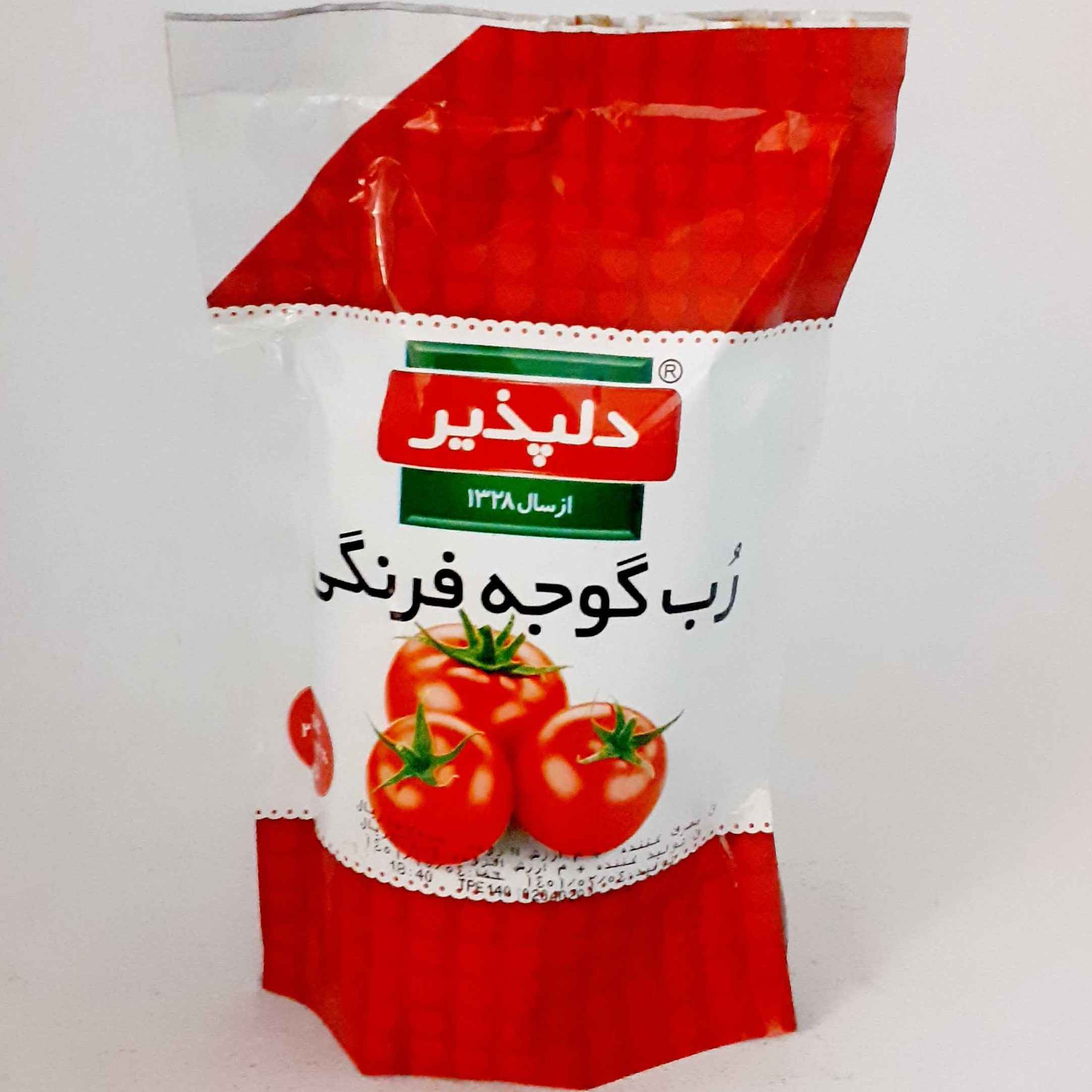 Delpazir Iranian Tomato Paste – Pocket Sized 200 gr, (Pack of 12)