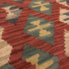 Firuzabad Hila Geometric Kilim Rug - Authentic Handwoven Persian Wool