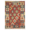 Firuzabad Hila Geometric Kilim Rug - Authentic Handwoven Persian Wool