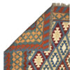 Geometric Kilim Rug from Firuzabad - Authentic Handwoven Persian Wool
