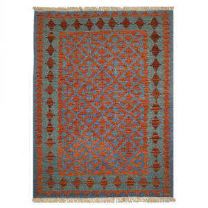 Persian Wool Kilim Rug Handwoven Traditional Qashqai Borna