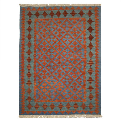 Persian Wool Kilim Rug Handwoven Traditional Qashqai Borna