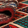 Hand-Knotted Persian Khorasan Katayoun Rug (Tribal Panel Design) - Red Wool
