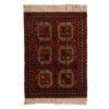 Hand-Knotted Persian Khorasan Malih Rug (Tribal Geometric Diamond) - Red Wool
