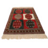 Hand-Knotted Persian Khorasan Raika Rug (Tribal Geometric Diamond) - Red Wool