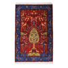 Hand-Knotted Persian Isfahan Rug (Traditional Derakhti Tree of Life) - Blue Wool