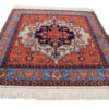 Hand-Knotted Persian Isfahan Rug (Classical Floral Medallion Pattern) - Orange Wool