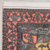 Hand-Knotted Persian Isfahan Hannah Rug (Classical Floral Medallion) - Orange Wool