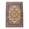 Hand-Knotted Persian Isfahan Hannah Rug (Classical Floral Medallion) - Orange Wool
