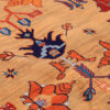 Hand-Knotted Persian Isfahan Vagireh Rug (Elegant All-over Floral) - Orange Wool