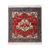 Hand-Knotted Persian Isfahan Yahya Rug (Classical Floral Medallion) - Red Wool