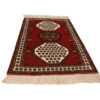 Hand-Knotted Persian Khorasan Javaneh Rug (Tribal All-over Floral) - Red Wool