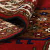 Hand-Knotted Persian Khorasan Javaneh Rug (Tribal All-over Floral) - Red Wool