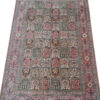 Hand-Knotted Persian Zanjan Silk Rug (Tribal Bakhtiari Garden Khesti) - Gray