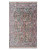 Hand-Knotted Persian Zanjan Silk Rug (Tribal Bakhtiari Garden Khesti) - Gray