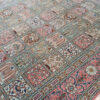 Hand-Knotted Persian Zanjan Silk Rug (Tribal Bakhtiari Garden Khesti) - Gray