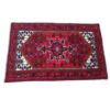 Hand-Knotted Persian Zanjan Tribal Rug (Traditional Geometric Medallion) - Red Wool
