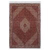 Hand-Knotted Persian Zanjan Reyhan Rug (Tribal Mahi Medallion / Herati) - Red Kork Wool
