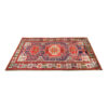 Hand-Knotted Persian Zanjan Masterpiece (Tribal Style Geometric Medallion) - Red Wool